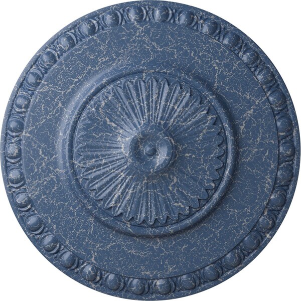 Ekena Millwork Lyon Ceiling Medallion (Fits Canopies up to 3 5/8"), 23 1/2"OD x 3 1/4"P, Americana Crackle CM23LYAMC - main